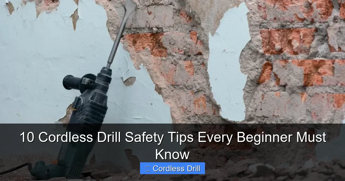 10 Cordless Drill Safety Tips Every Beginner Must Know