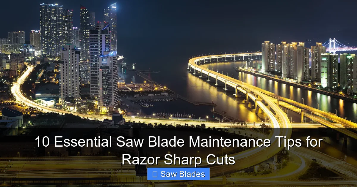 10 Essential Saw Blade Maintenance Tips for Razor Sharp Cuts