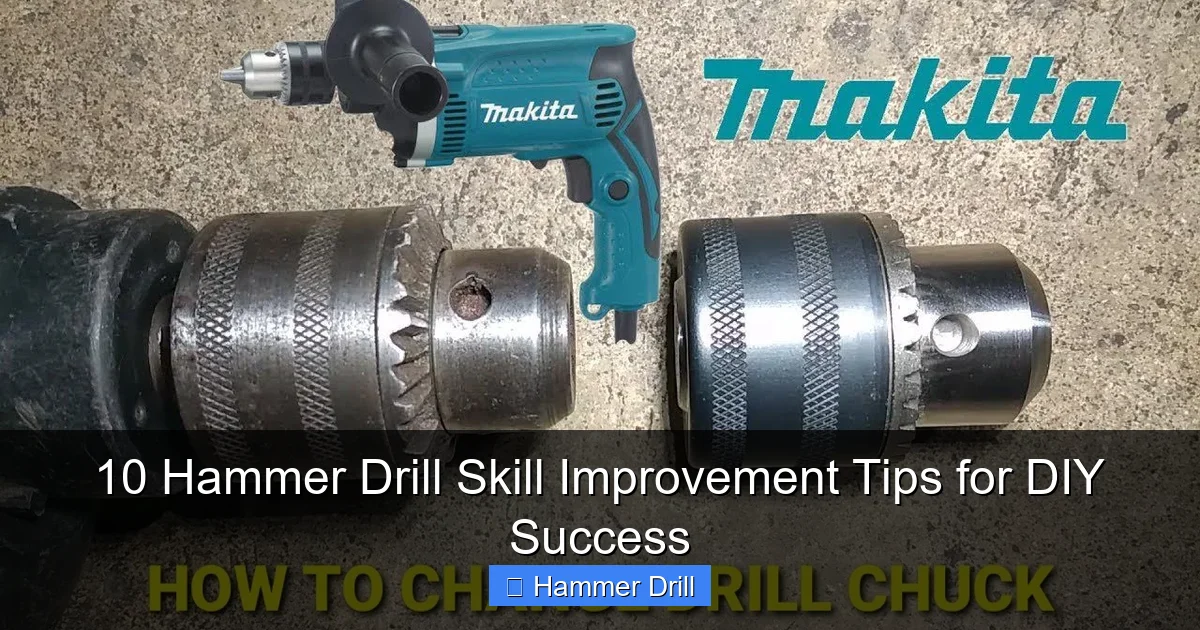 10 Hammer Drill Skill Improvement Tips for DIY Success