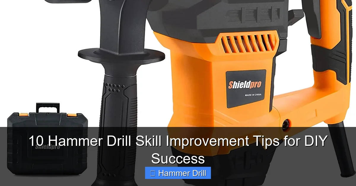 10 Hammer Drill Skill Improvement Tips for DIY Success