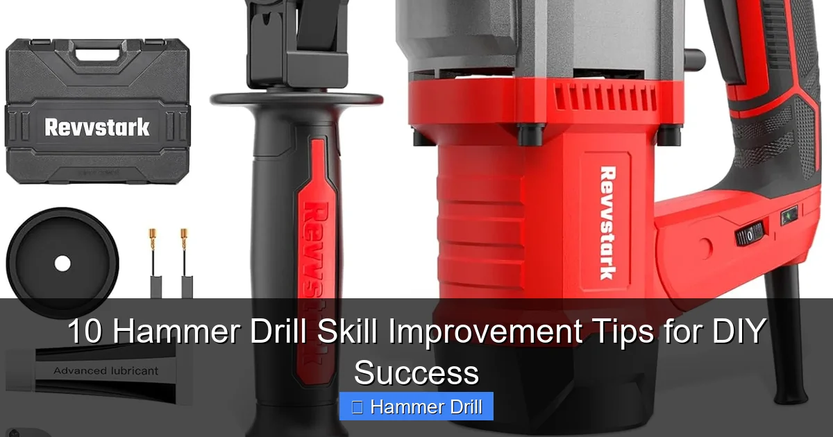10 Hammer Drill Skill Improvement Tips for DIY Success
