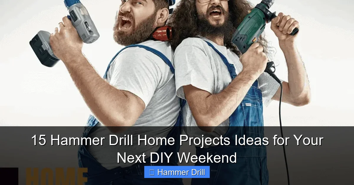 15 Hammer Drill Home Projects Ideas for Your Next DIY Weekend