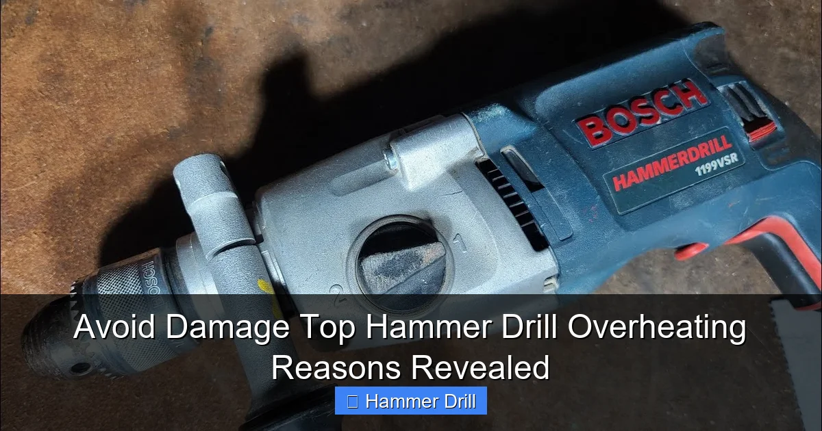 Avoid Damage Top Hammer Drill Overheating Reasons Revealed