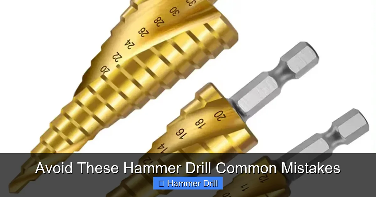 Avoid These Hammer Drill Common Mistakes