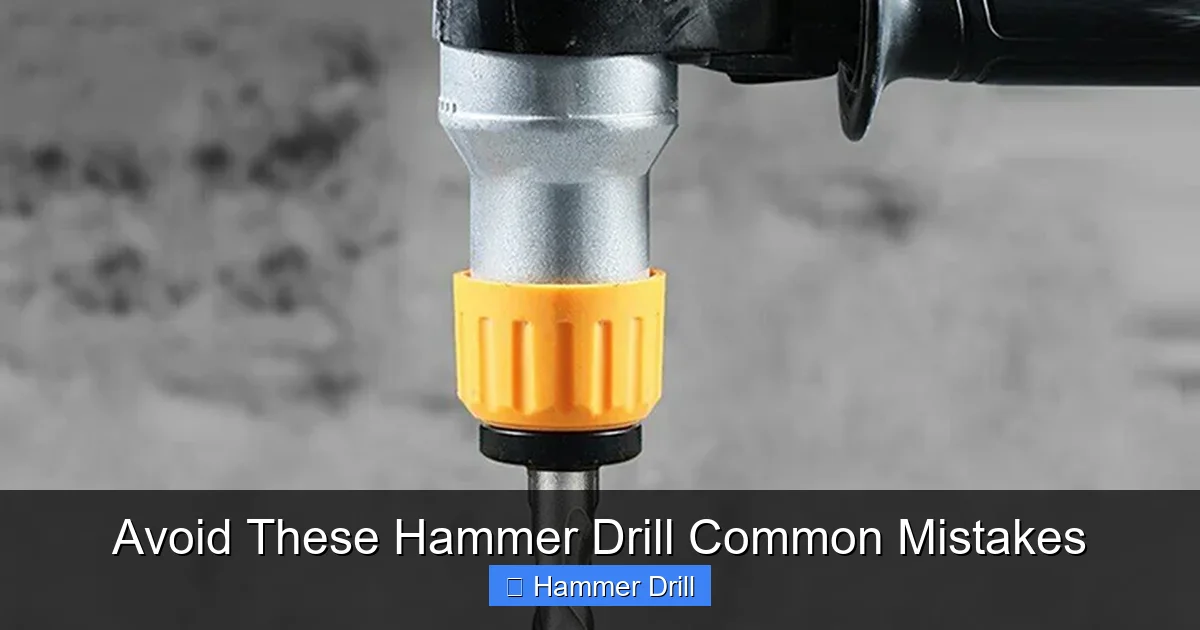 Avoid These Hammer Drill Common Mistakes