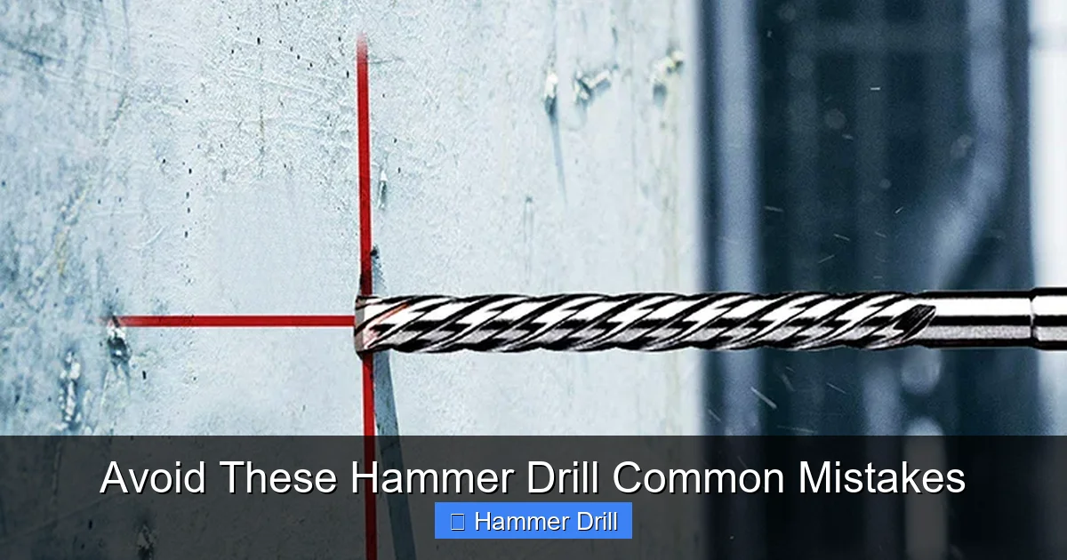 Avoid These Hammer Drill Common Mistakes