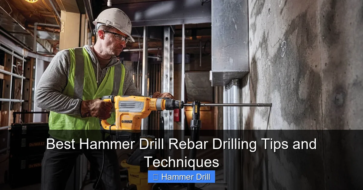Best Hammer Drill Rebar Drilling Tips and Techniques