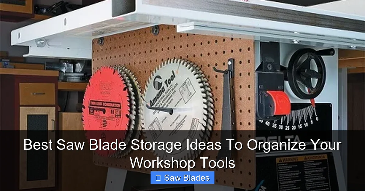 Best Saw Blade Storage Ideas To Organize Your Workshop Tools