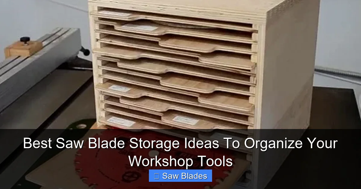 Best Saw Blade Storage Ideas To Organize Your Workshop Tools