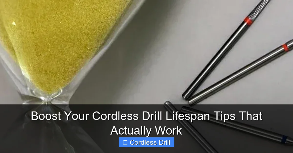 Boost Your Cordless Drill Lifespan Tips That Actually Work