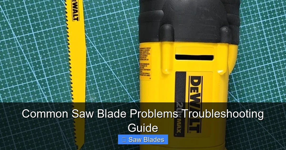 Common Saw Blade Problems Troubleshooting Guide
