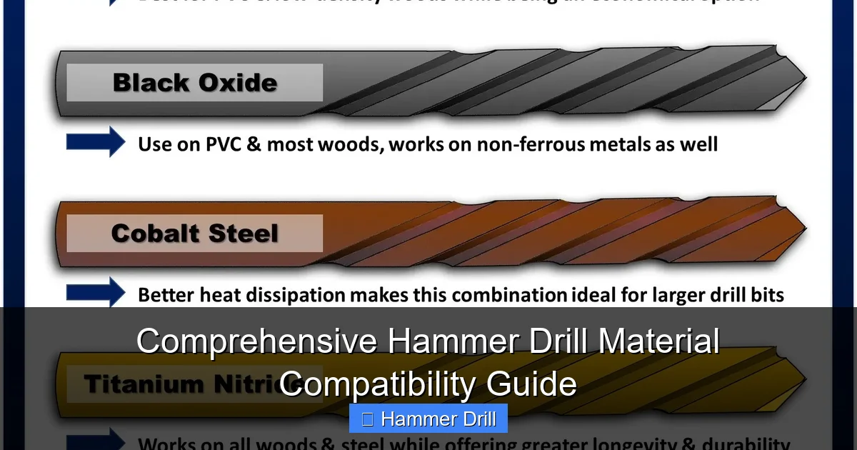Comprehensive Hammer Drill Material Compatibility Guide