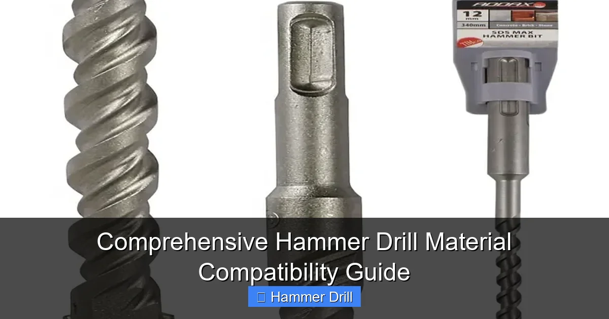 Comprehensive Hammer Drill Material Compatibility Guide