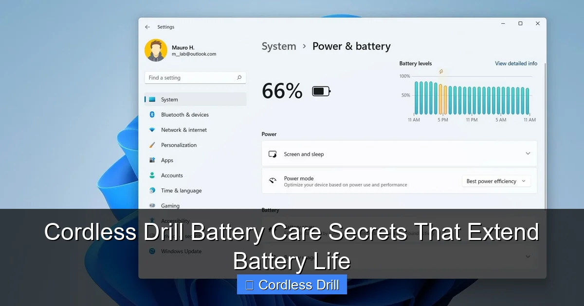 Cordless Drill Battery Care Secrets That Extend Battery Life