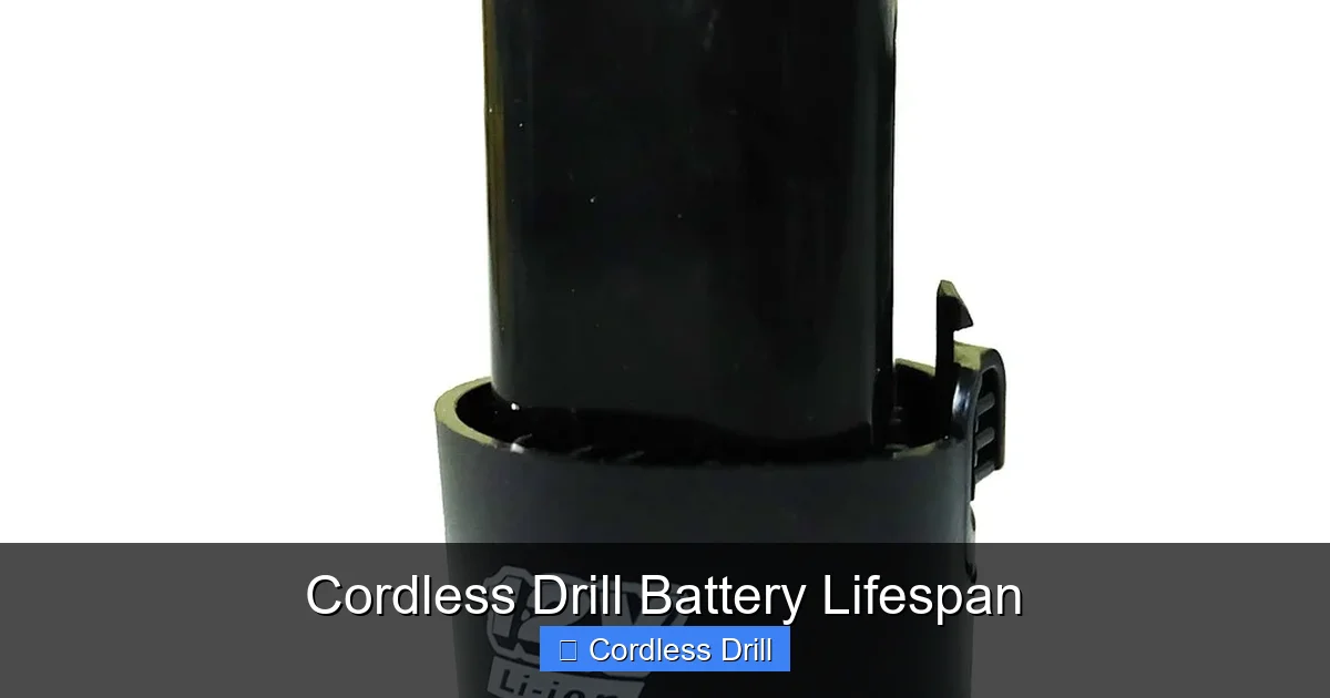 Cordless Drill Battery Lifespan