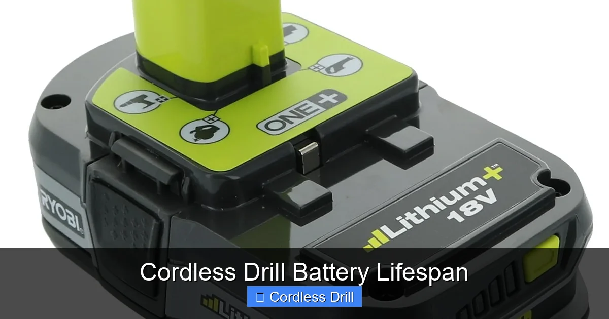 Cordless Drill Battery Lifespan