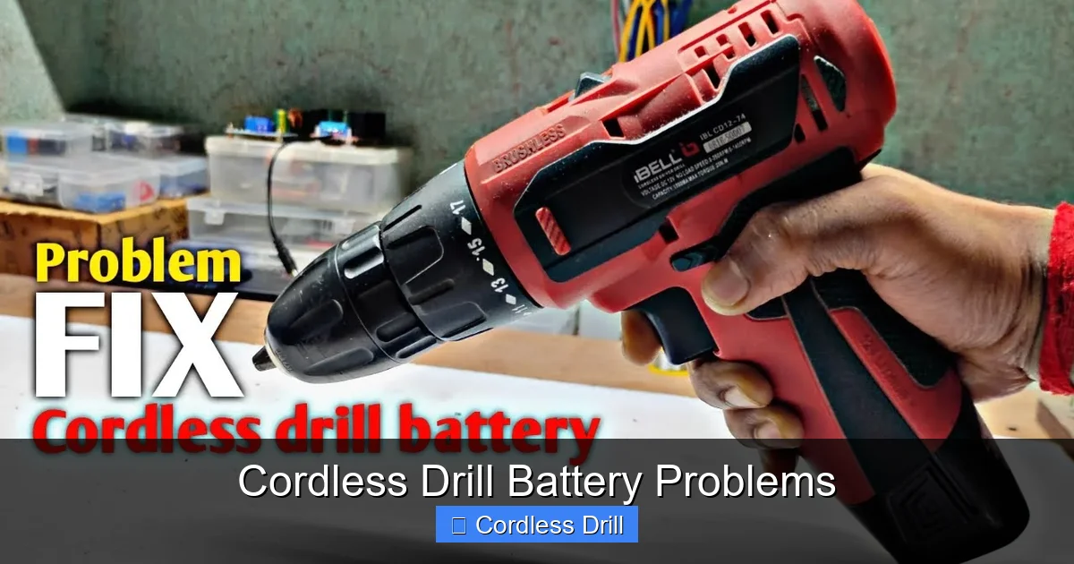 Cordless Drill Battery Problems