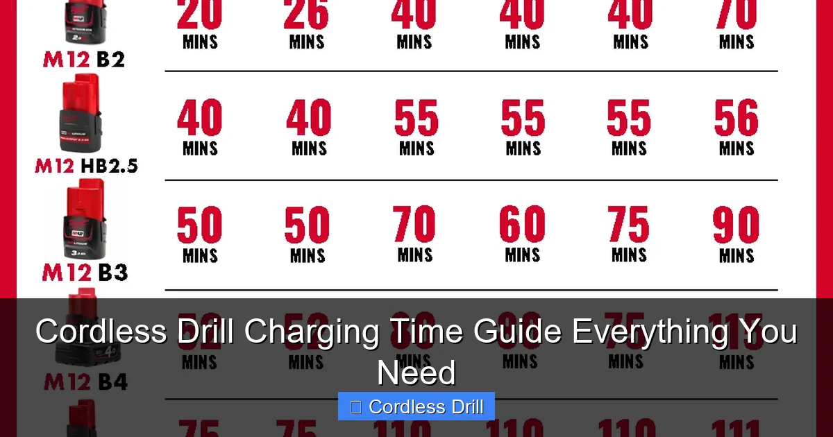 Cordless Drill Charging Time Guide Everything You Need