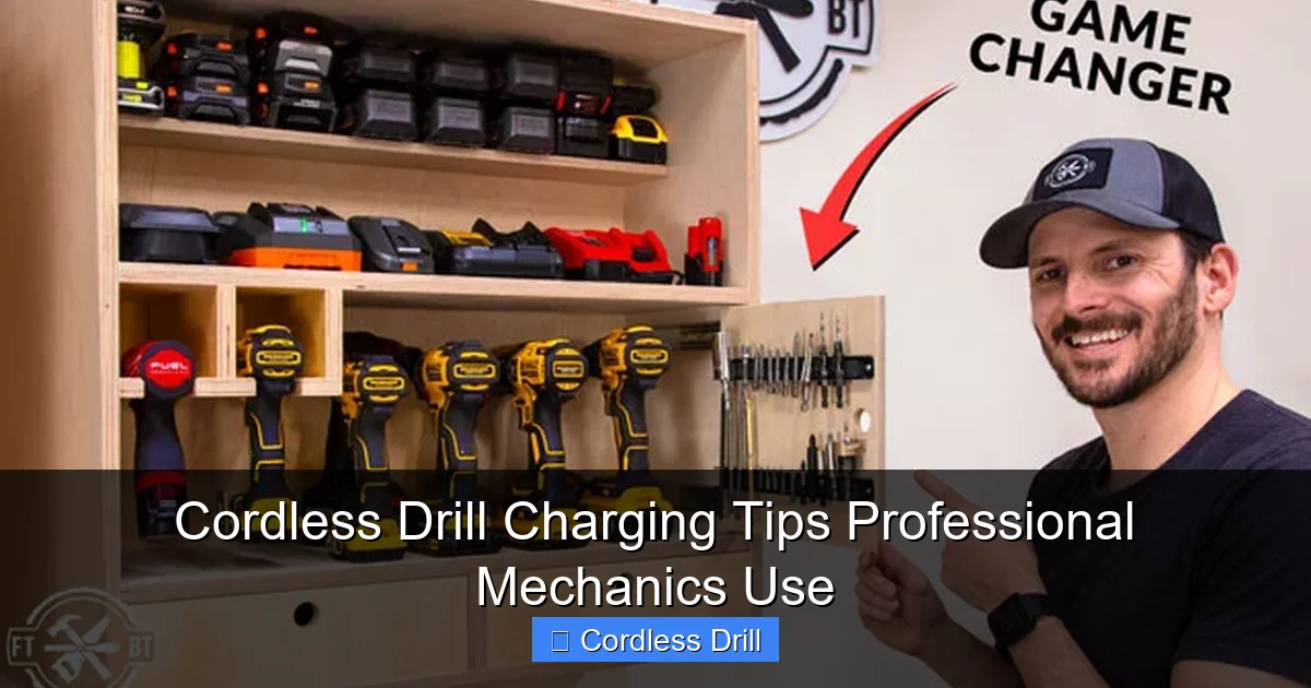Cordless Drill Charging Tips Professional Mechanics Use