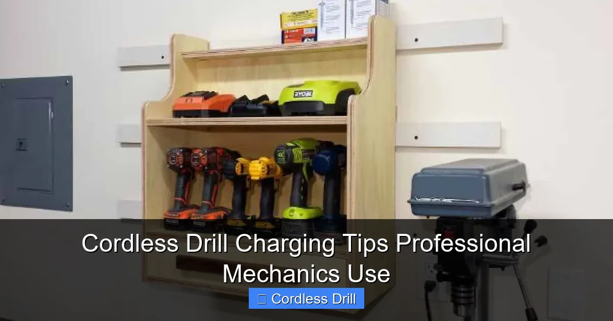 Cordless Drill Charging Tips Professional Mechanics Use