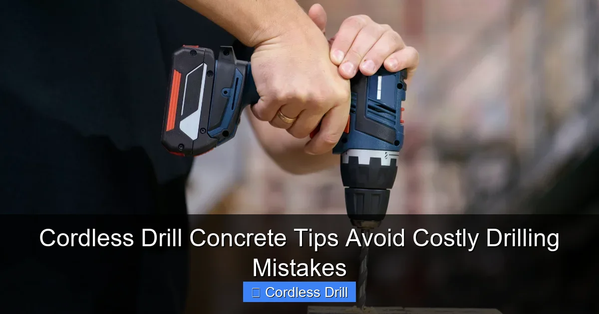 Cordless Drill Concrete Tips Avoid Costly Drilling Mistakes