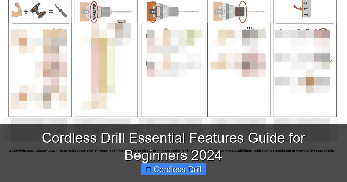 Cordless Drill Essential Features Guide for Beginners 2024