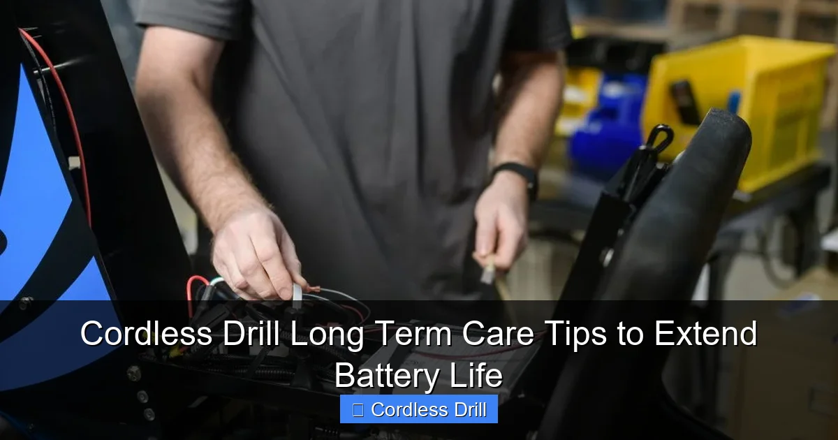 Cordless Drill Long Term Care Tips to Extend Battery Life