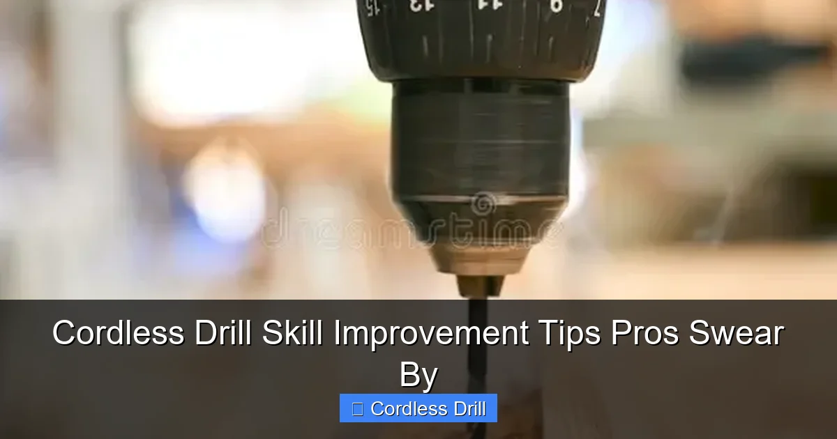 Cordless Drill Skill Improvement Tips Pros Swear By