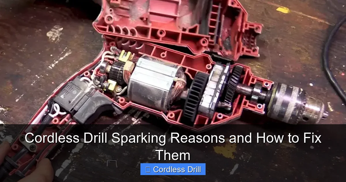 Cordless Drill Sparking Reasons and How to Fix Them