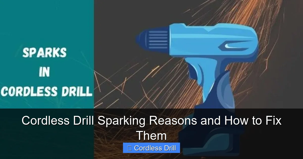 Cordless Drill Sparking Reasons and How to Fix Them