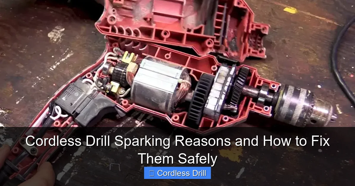 Cordless Drill Sparking Reasons and How to Fix Them Safely