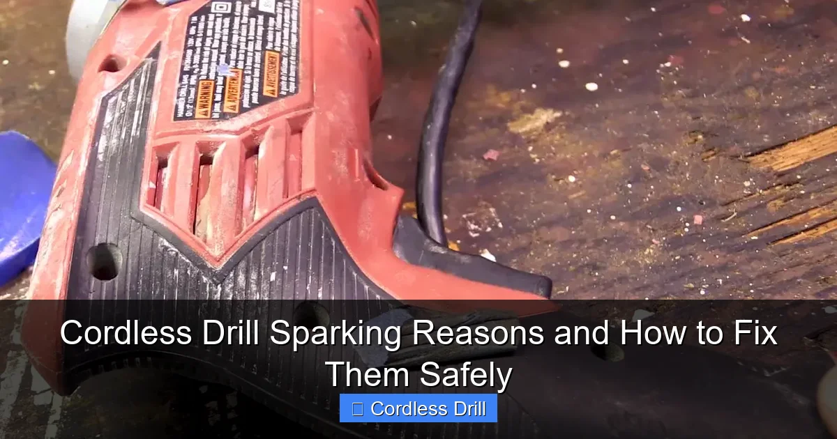 Cordless Drill Sparking Reasons and How to Fix Them Safely