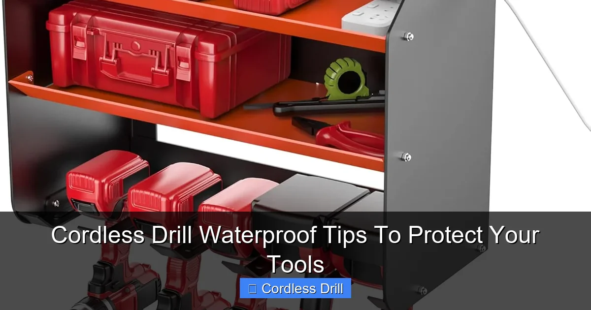 Cordless Drill Waterproof Tips To Protect Your Tools