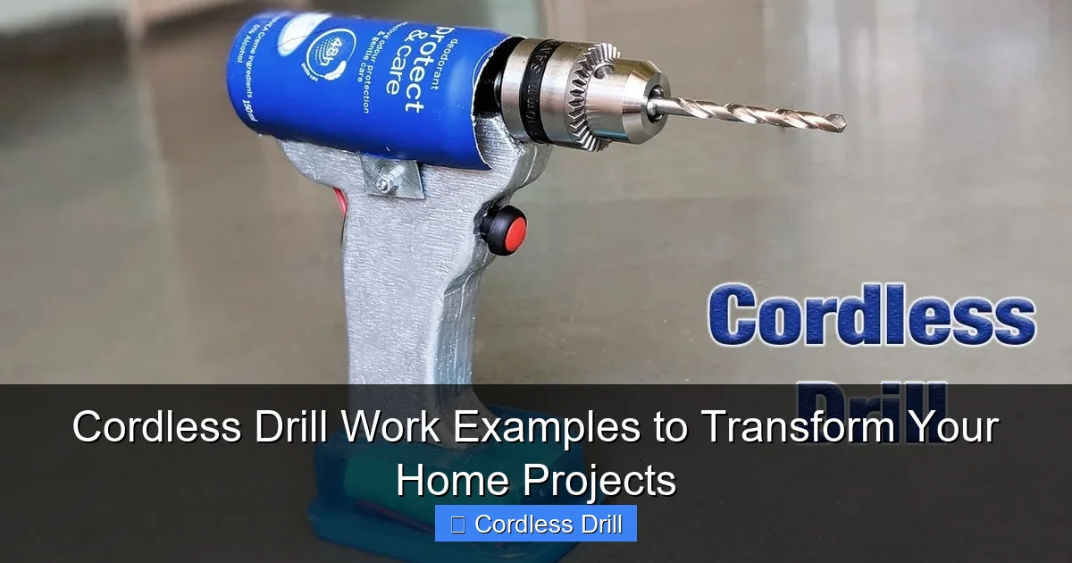 Cordless Drill Work Examples to Transform Your Home Projects