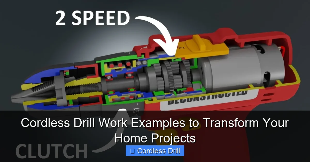 Cordless Drill Work Examples to Transform Your Home Projects