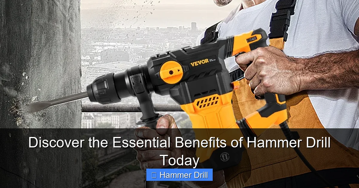Discover the Essential Benefits of Hammer Drill Today