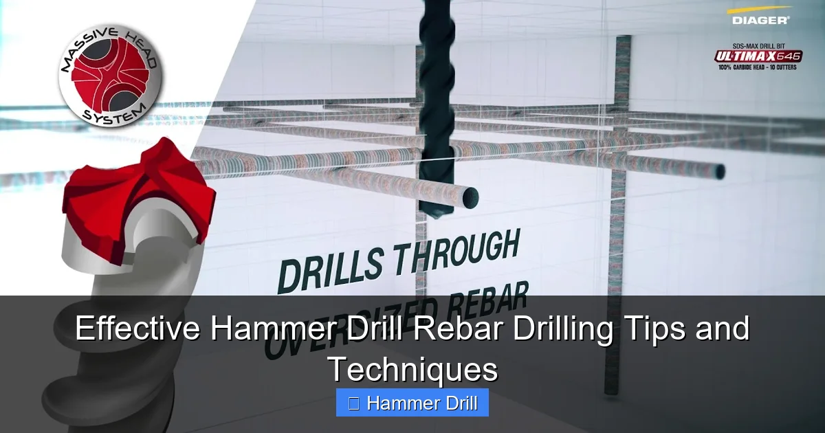 Effective Hammer Drill Rebar Drilling Tips and Techniques