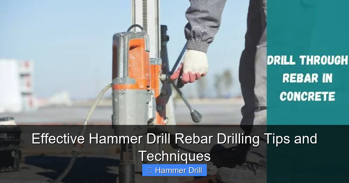 Effective Hammer Drill Rebar Drilling Tips and Techniques