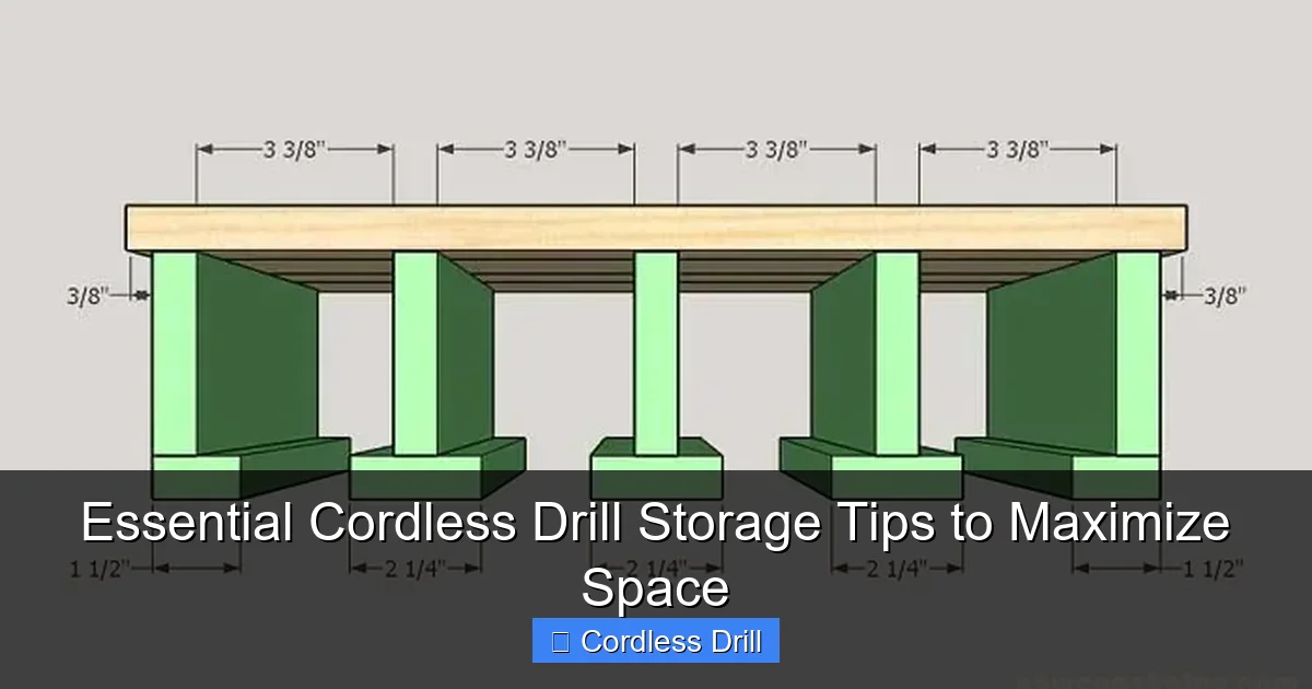 Essential Cordless Drill Storage Tips to Maximize Space