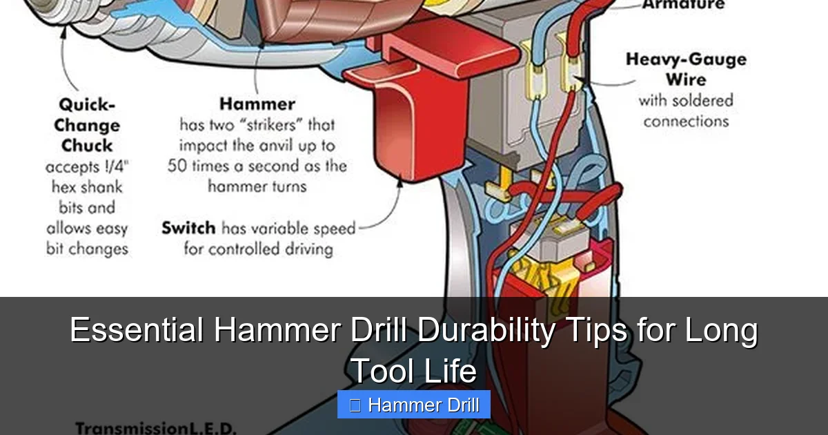 Essential Hammer Drill Durability Tips for Long Tool Life