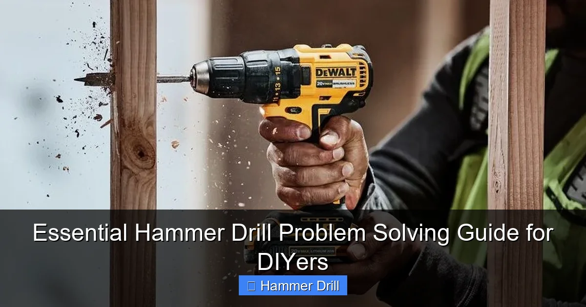 Essential Hammer Drill Problem Solving Guide for DIYers