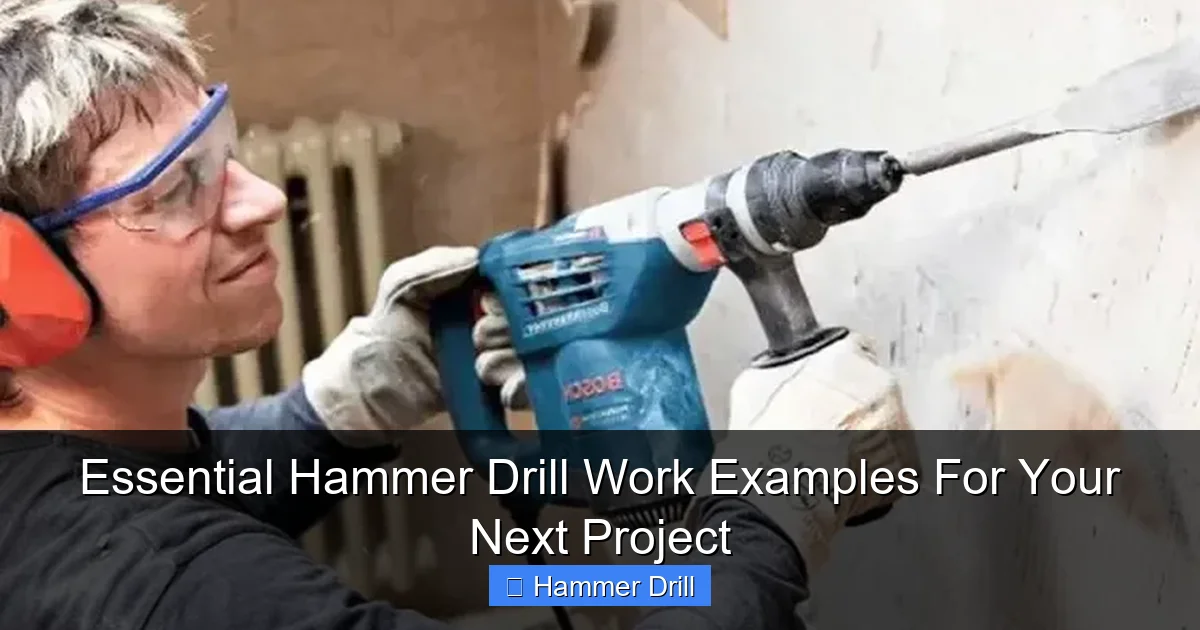 Essential Hammer Drill Work Examples For Your Next Project