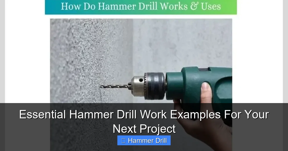 Essential Hammer Drill Work Examples For Your Next Project