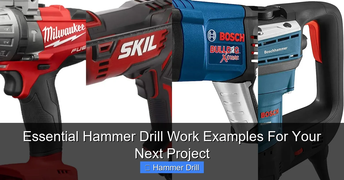 Essential Hammer Drill Work Examples For Your Next Project
