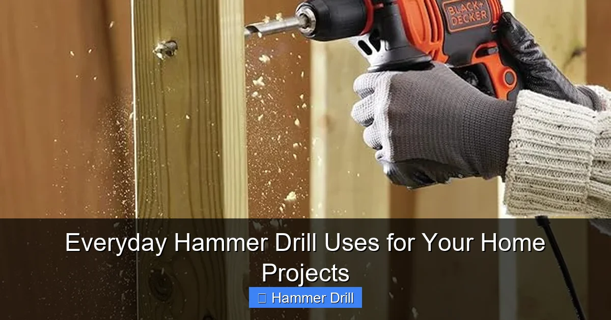 Everyday Hammer Drill Uses for Your Home Projects