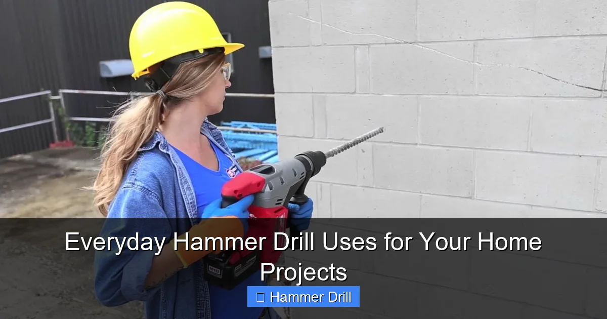Everyday Hammer Drill Uses for Your Home Projects