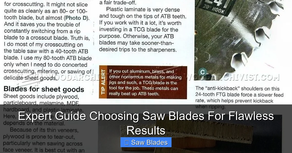 Expert Guide Choosing Saw Blades For Flawless Results