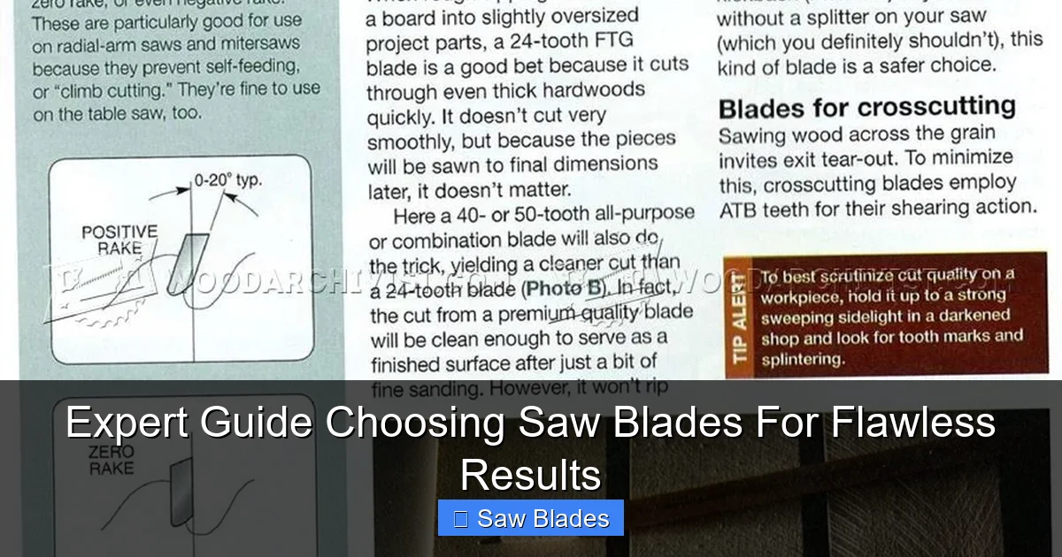 Expert Guide Choosing Saw Blades For Flawless Results