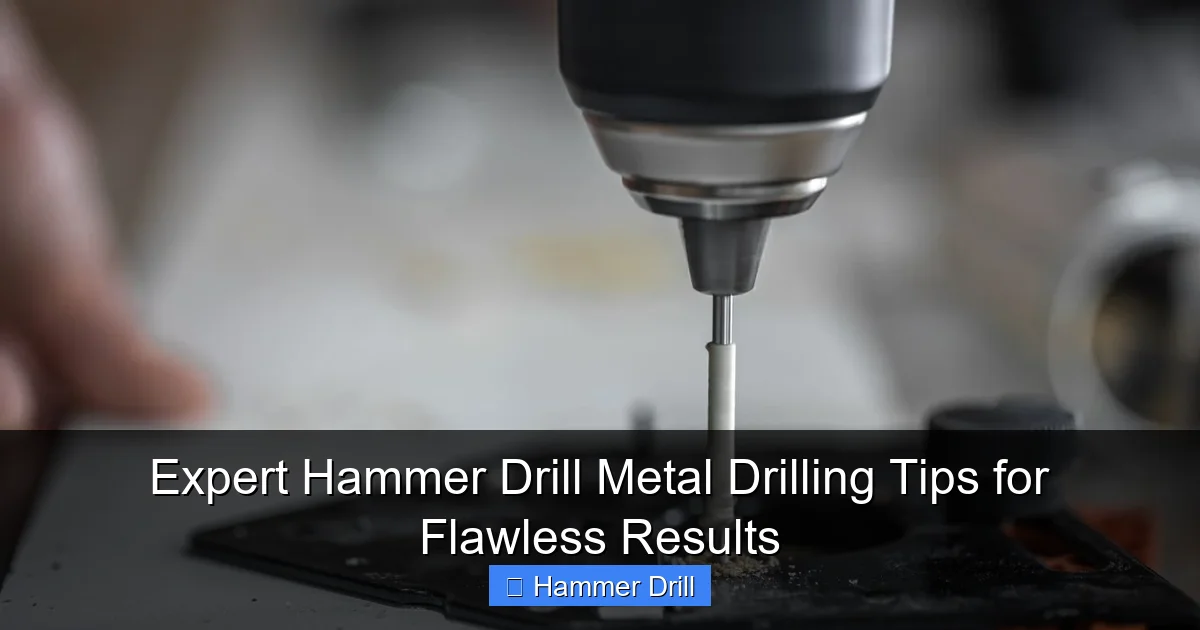 Expert Hammer Drill Metal Drilling Tips for Flawless Results
