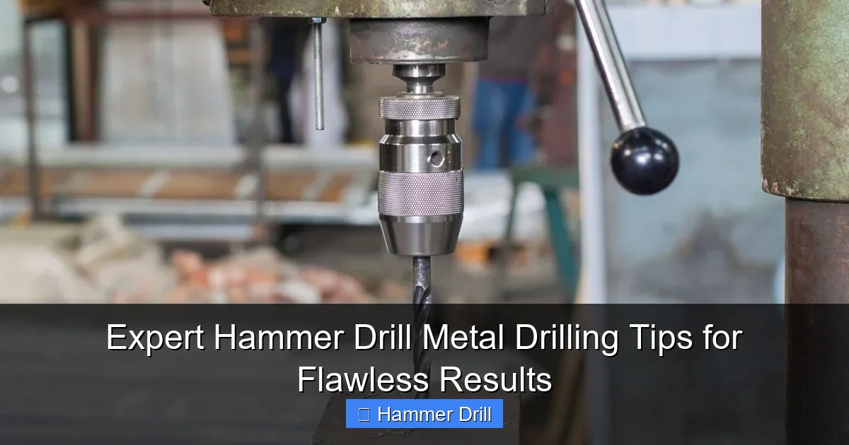 Expert Hammer Drill Metal Drilling Tips for Flawless Results